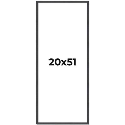 20x51 Frame Brown Picture Frame - Complete Modern Photo Frame Includes