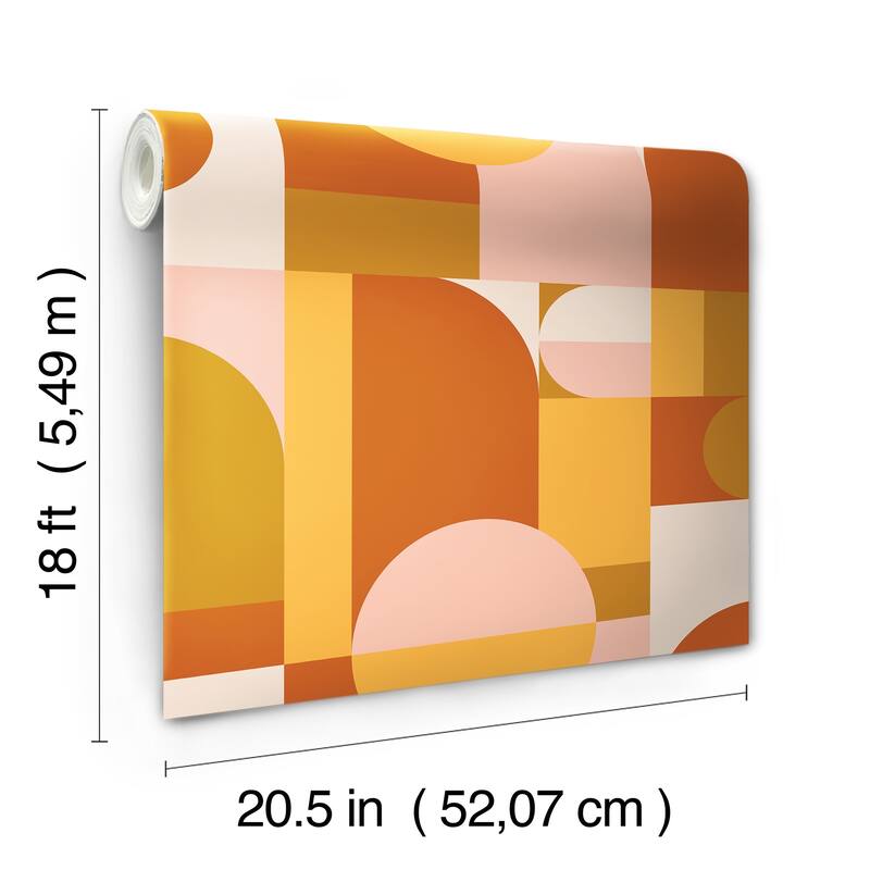 Very Gay Paint Boxanne Orange Peel and Stick Wallpaper
