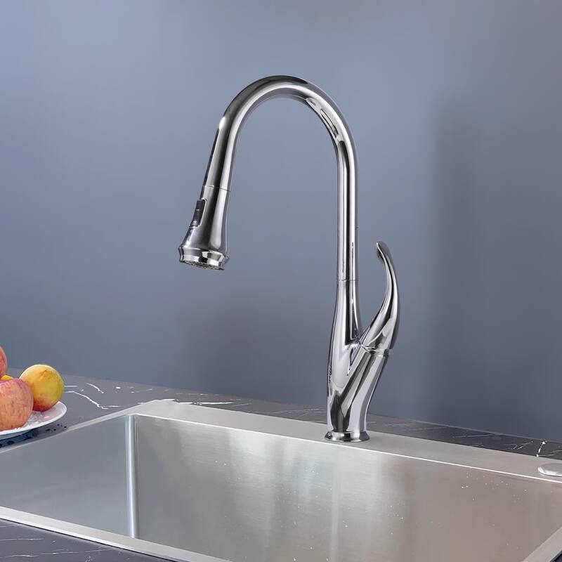 Topcraft High-arc Stainless Steel kitchen Sink Faucet