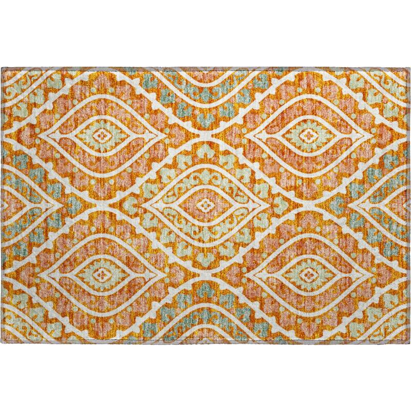 Premium Washable Super Soft Diamond Medallions Mayfield Rug