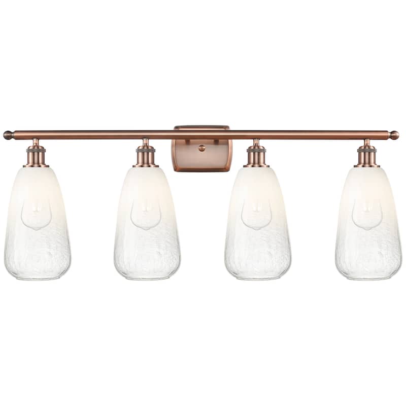 Innovations Lighting 516-4W-14-36 Brookhaven Almond Vanity Brookhaven - Antique Copper / Opal