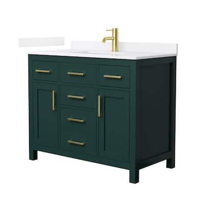 Wyndham Collection WCG2424-42S-QTZ-UNSMXX Beckett 42" Free Standing