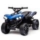 preview thumbnail 1 of 4, Kids Quad Electric ATV 4 Wheeler Vehicles with LED Lights Music Blue