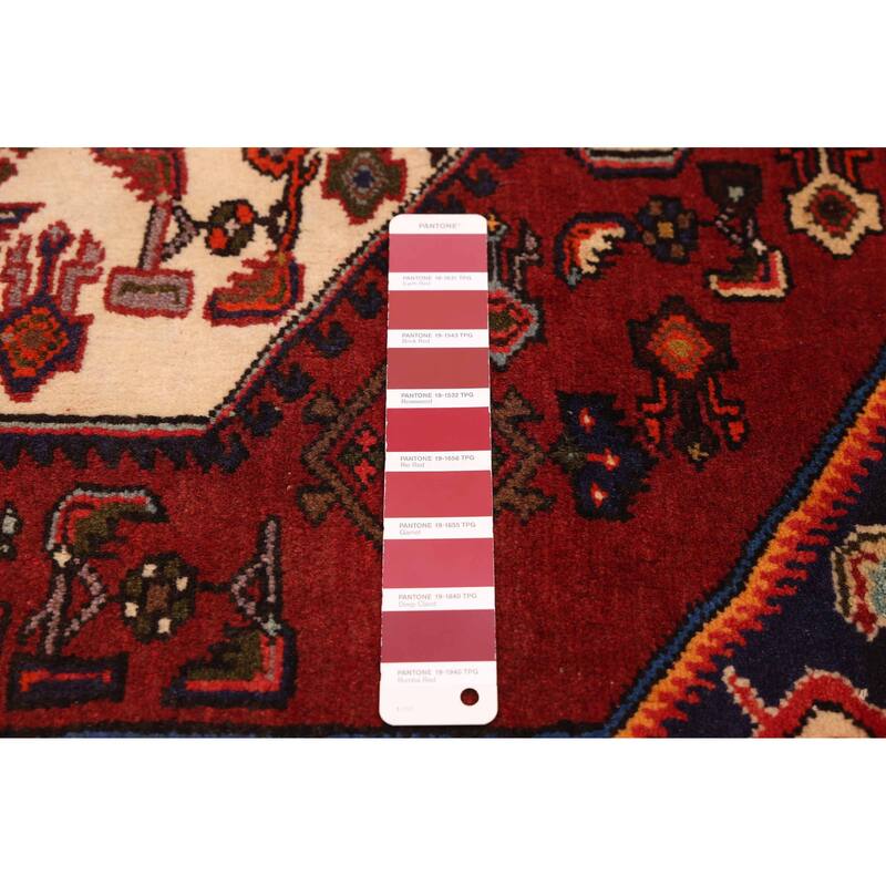 ECARPETGALLERY Hand-knotted Anadol Dark Red Wool Rug - 3'3 x 4'8