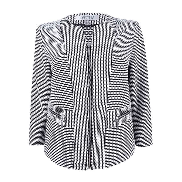 zip up blazer womens