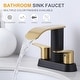 preview thumbnail 17 of 41, WOWOW 4 in. Centerset Double Handle Waterfall Bathroom Sink Faucet