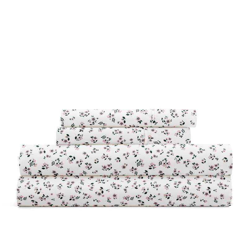 Delicate Blossoms Patterned Ultra-Soft Bed Sheet Sets