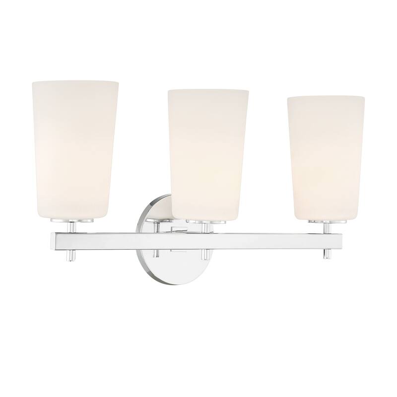 Colton 3 Light Polished Chrome Wall Mount - 23.7'' W x 11.50'' H