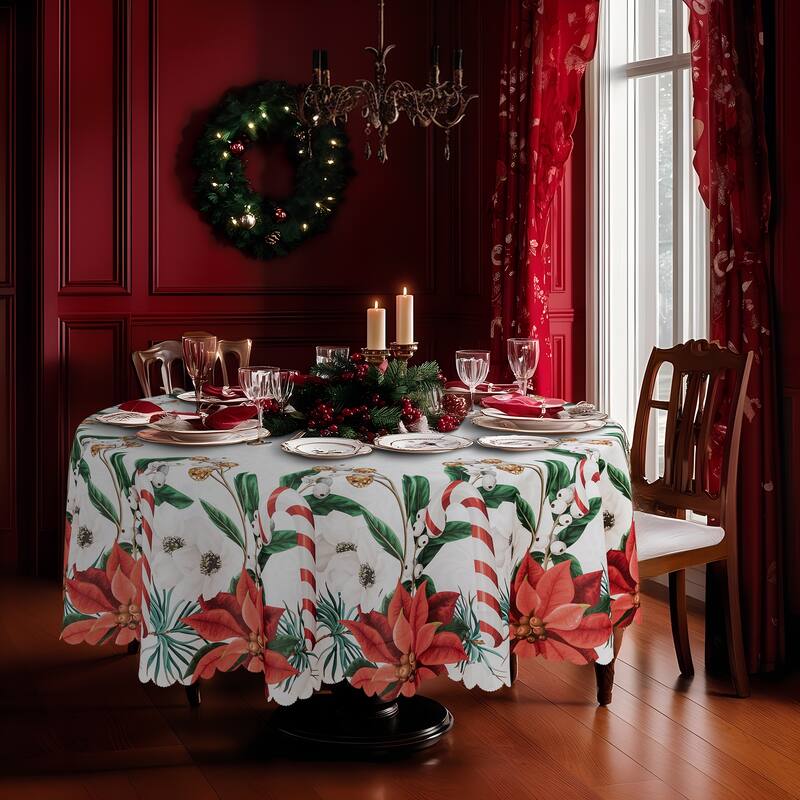 Ray Star Happy Christmas tablecloth Festival