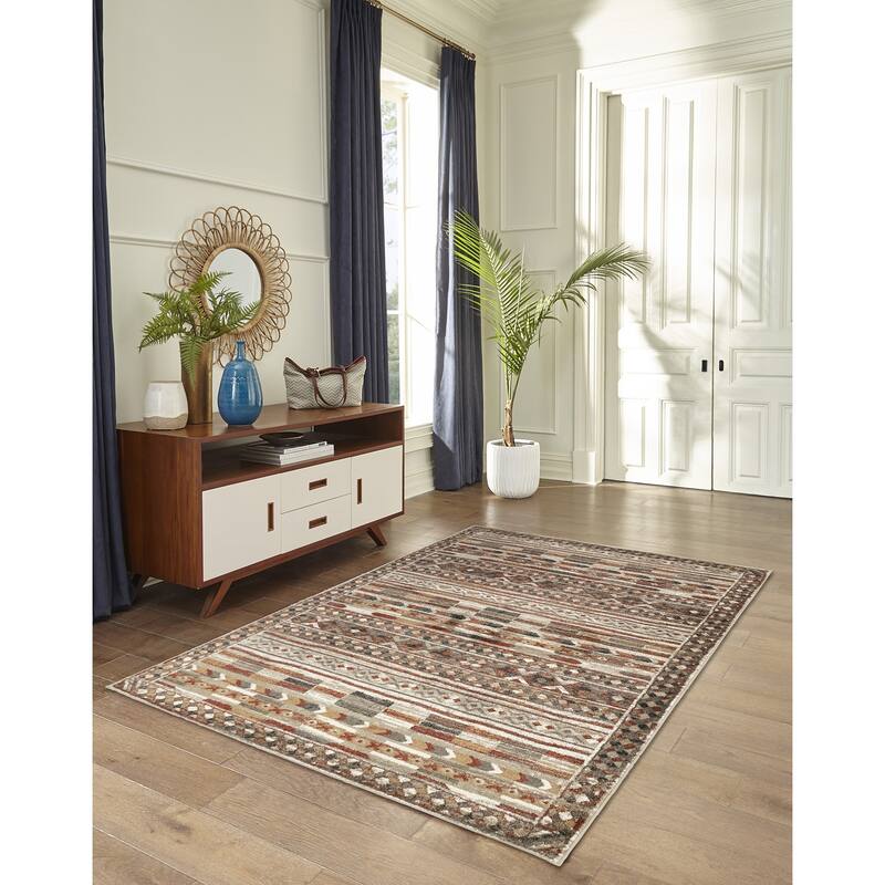 Liora Manne Ashford Tribal Indoor Rug Cool