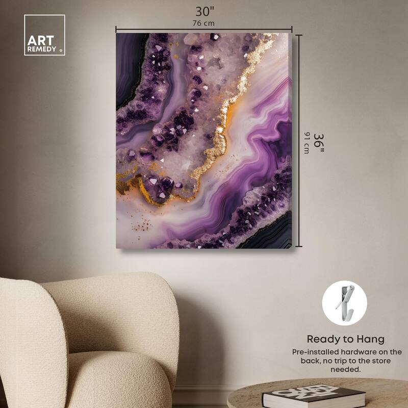 Amethystine Dream I Canvas by Art Remedy, Gallery Wrapped
