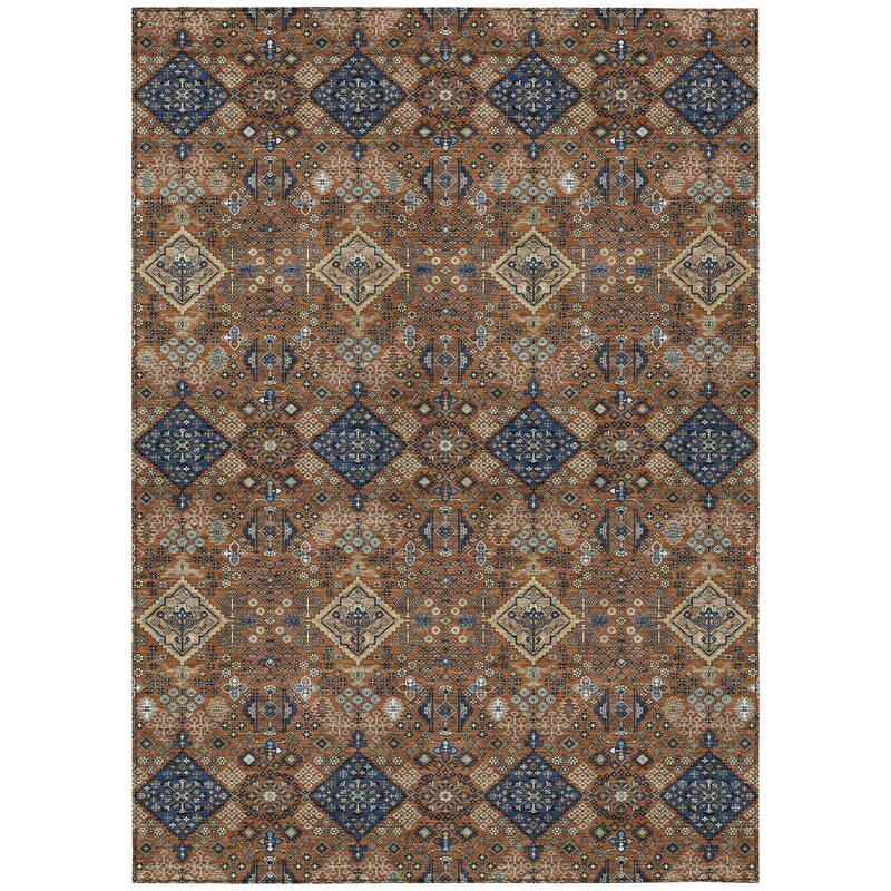 Machine Washable Indoor/ Outdoor Global Bidunga Chantille Rug