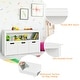preview thumbnail 31 of 30, 3-Drawer Storage Cabinet with Slide-Out Drawers and Wheels for Multi-Functional Home Organizer - 40" x 13" x 24.5" (L x W x H)