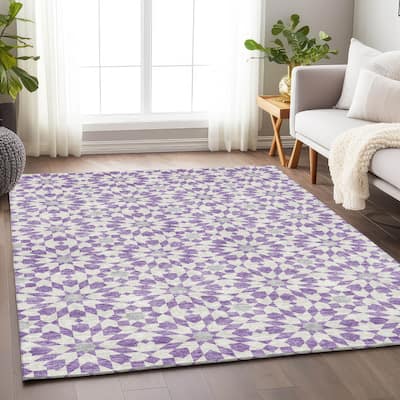 Premium Washable Super Soft Modern Mosaic Mayfield Rug