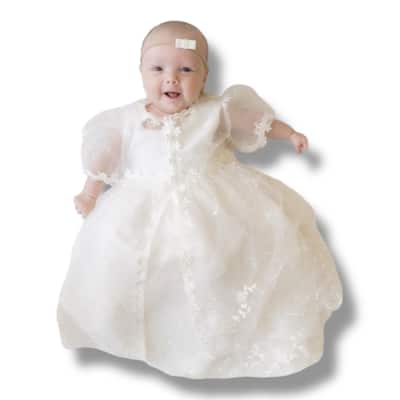 Laurenza's Baby Girls Christening Outfit Set