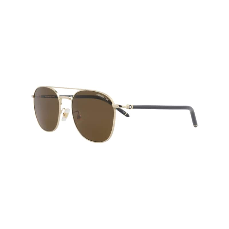 Montblanc Aviator-Frame Metal Sunglasses