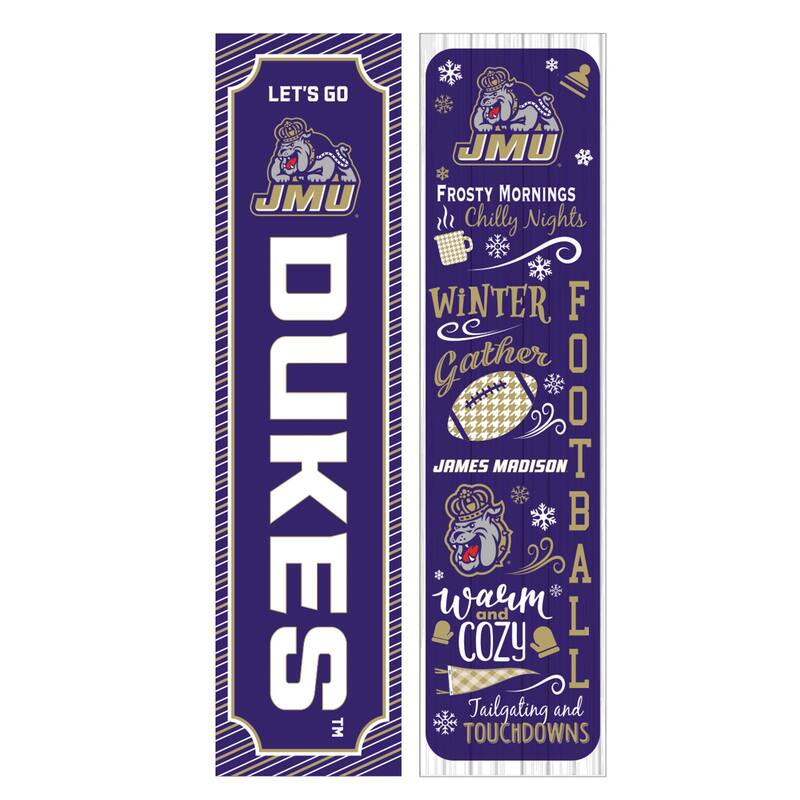 47" Double Sided Seasonal Porch Leaner, James Madison University - 47" x 11.25"