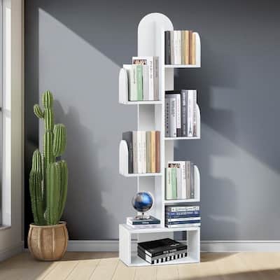 Cactus Tree Bookshelf - 15"D x 6.3"W x 49"H