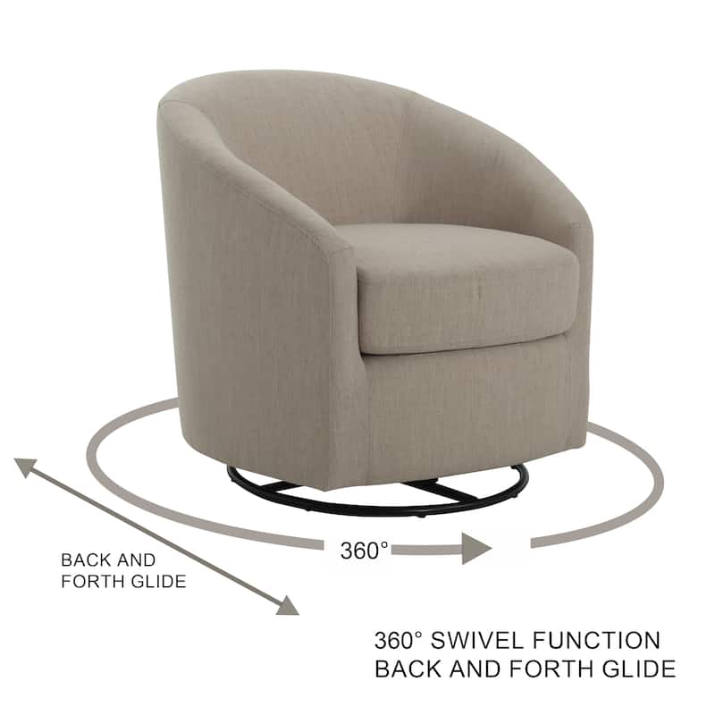 Gustavo Upholstered Swivel Glider Chair by Christopher Knight Home