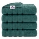 preview thumbnail 67 of 148, American Soft Linen 100% Cotton Turkish Bath Towels Large, 4 Pack Luxury Hotel Spa Quality Turkish Bath Towels Bathroom Sets Teal