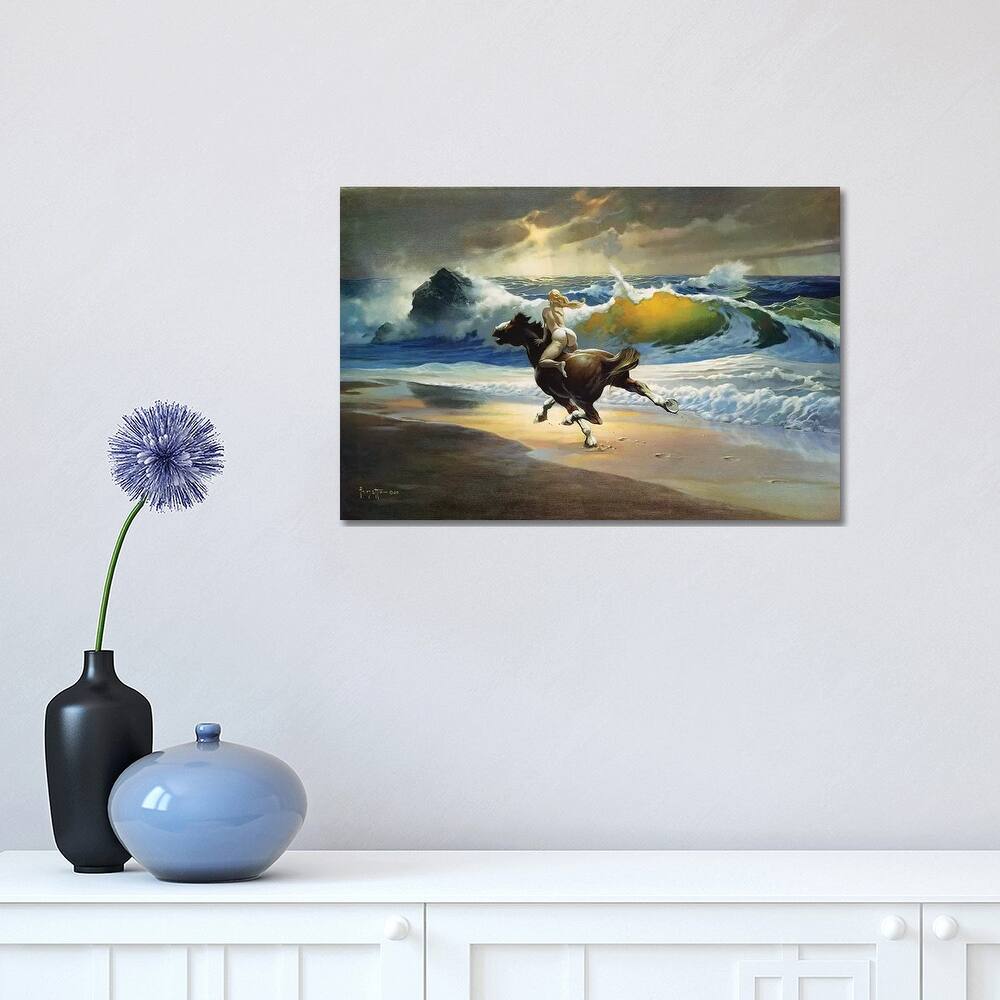 iCanvas "Wild Ride" by Frank Frazetta Canvas Print
