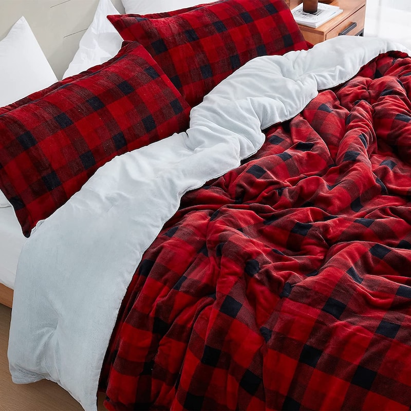 Ah, Yes The Scottish Winter - Coma Inducer® Oversized Comforter Set - Buffalo Plaid