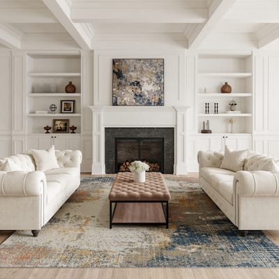 Nourison Rustic Textures Transitional Abstract Area Rug