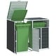 preview thumbnail 1 of 56, vidaXL Wheelie Bin Storage Rubbish Waste Bin Storage Steel