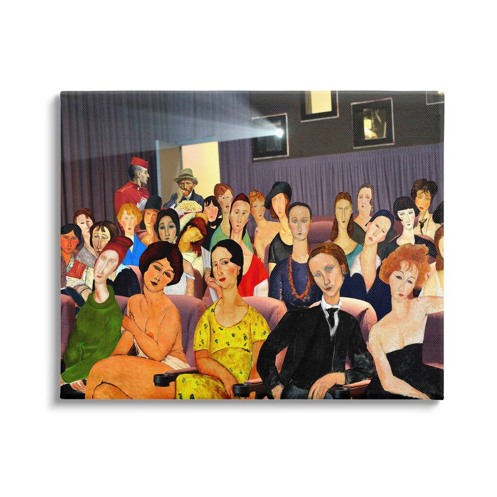 Stupell Vintage Theater Collage Canvas Wall Art Design by Barry Kite