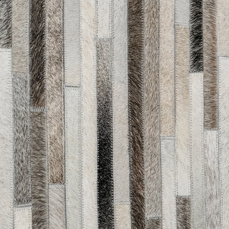 Ben Soleimani South American Cowhide Stripe Hand Woven Rug