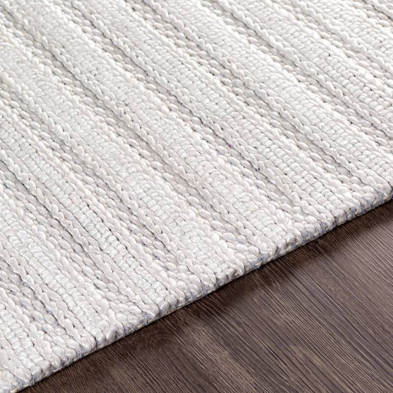 Strick & Bolton Carr Handwoven Viscose & Wool Area Rug