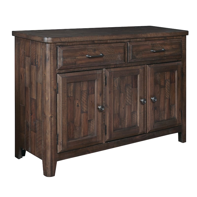 Sawmill 3- Door Farmhouse Buffet with Storage Drawers - 18"W x 38"H x 54"D