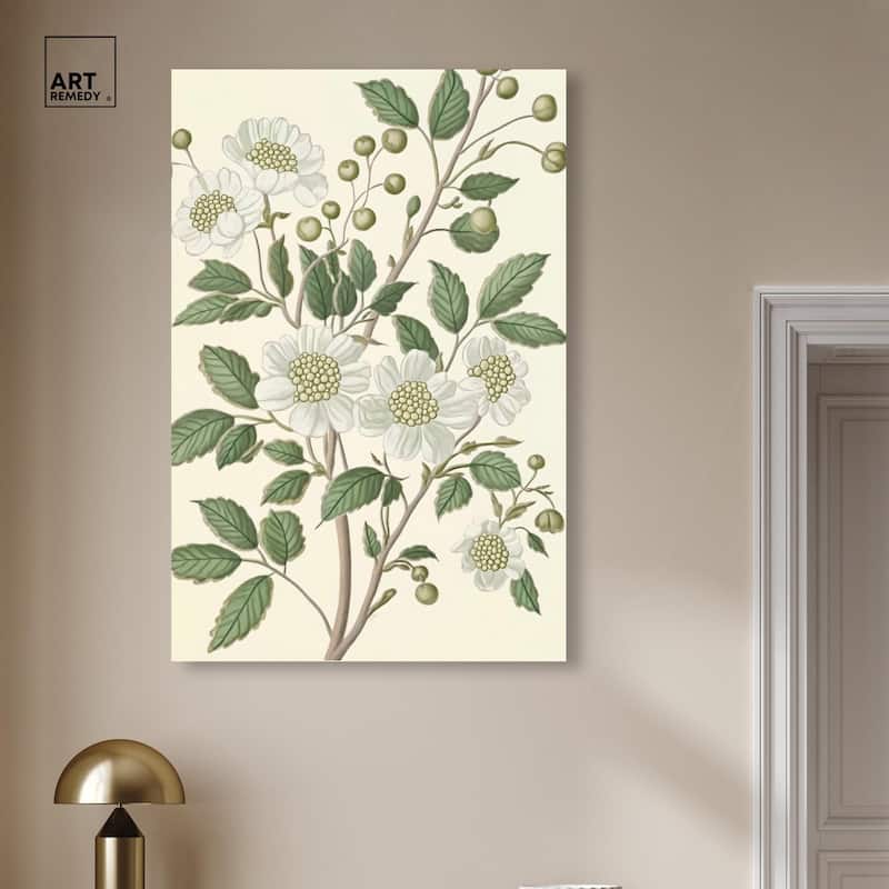 White Cherokee IV Canvas by Art Remedy, Gallery Wrapped
