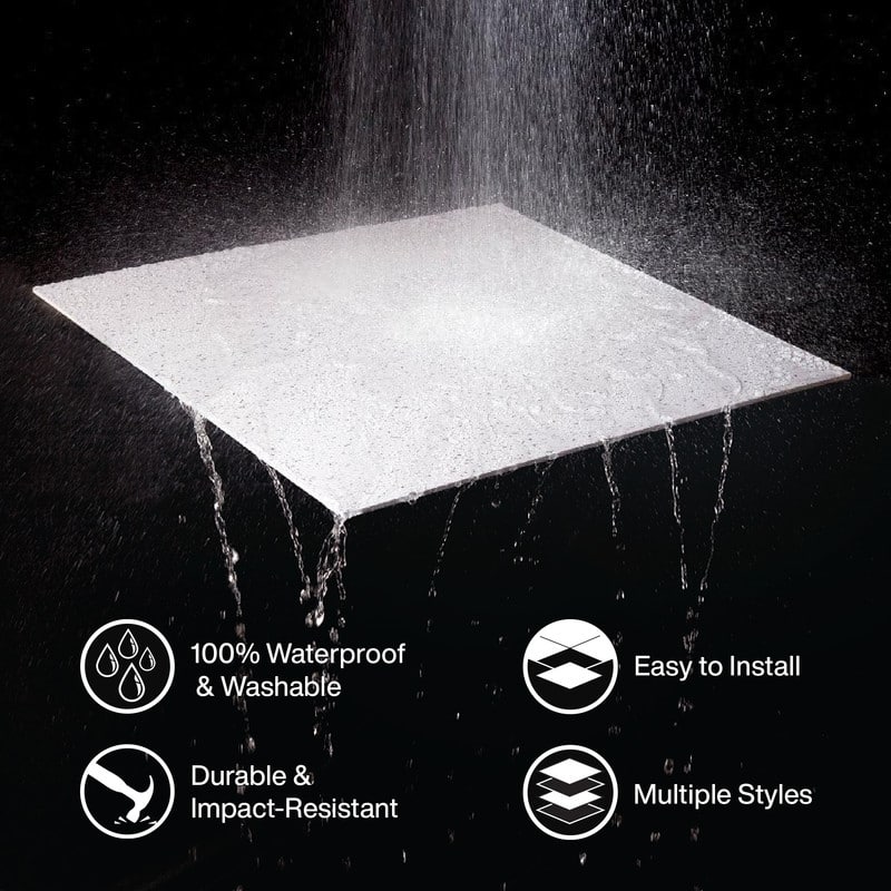 Genesis Antique White 2 x 2 ft. Lay-in Ceiling Tiles