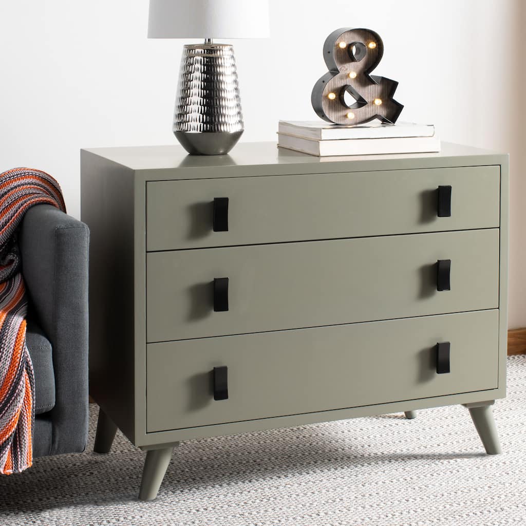 SAFAVIEH Attie 3-Drawer Storage Bedroom Chest.