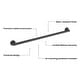preview thumbnail 29 of 38, 36-Inch Stainless Steel Bathroom Safety Grab Bar