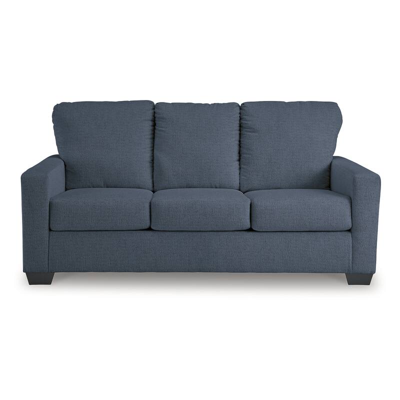 Signature Design by Ashley Rannis Navy Full Sofa Sleeper - 76" W x 40" D x 39" H