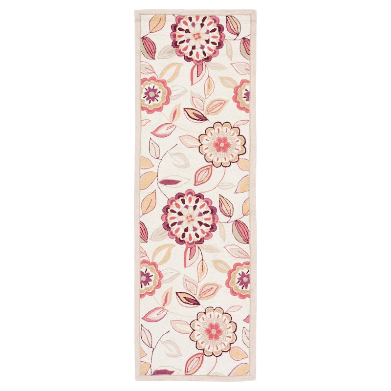 SAFAVIEH Handmade Chelsea Lily Pad French Country Wool Rug