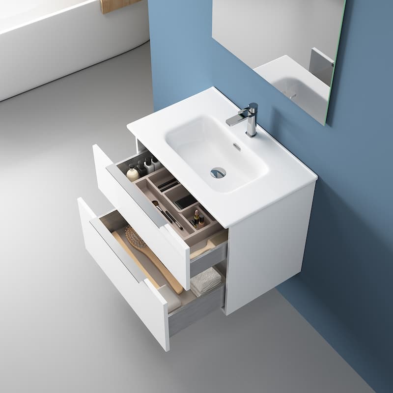 WS Bath Collections Dalia C70.000 Dalia 28" Single Wall Mounted Vanity