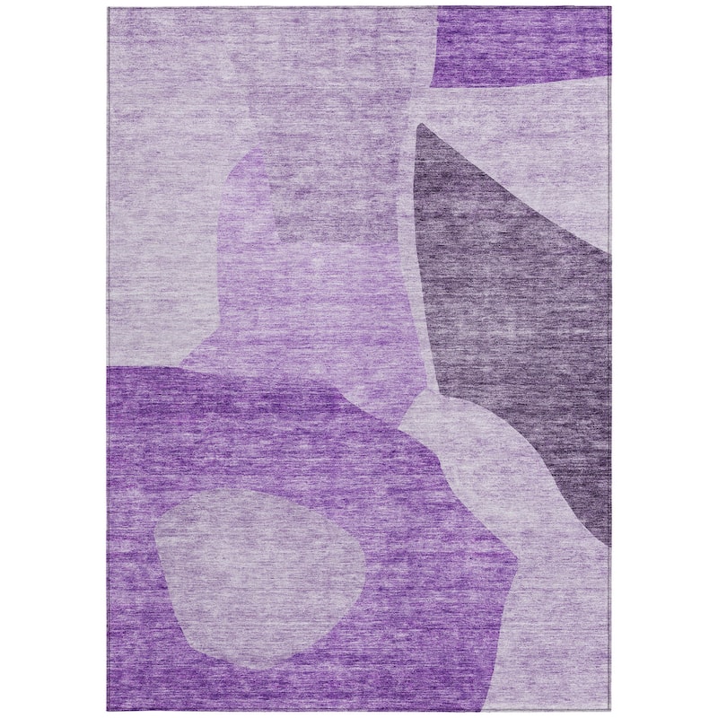 HomeRoots Abstract Transitional Rectangle Outdoor Rug