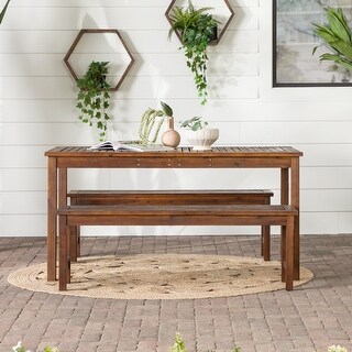 Surfside 3-piece Acacia Outdoor Dining Set