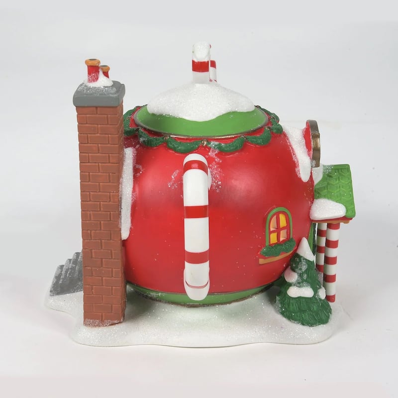 department 56 lighted christmas peppermint tea shop #6011406