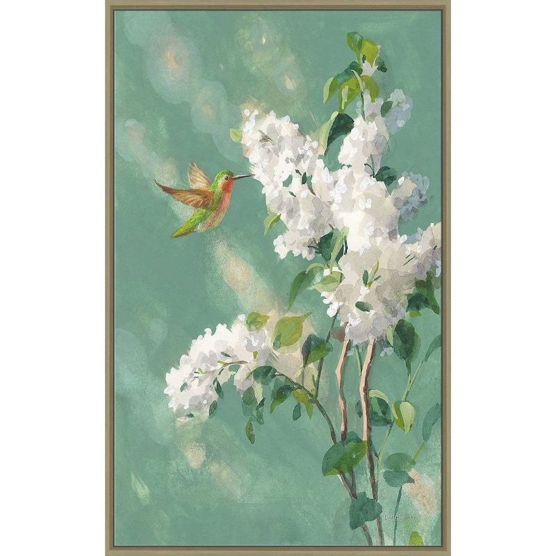 "Hummingbird Spring I" Print on Floating Canvas