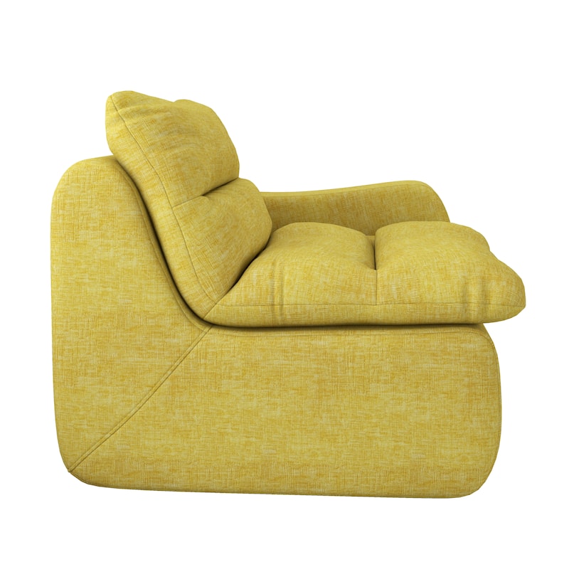 Lazy floor sofa, modern floor lounge chair with right arm, comfortable beanbag sofa, suitable for living room bedroom office