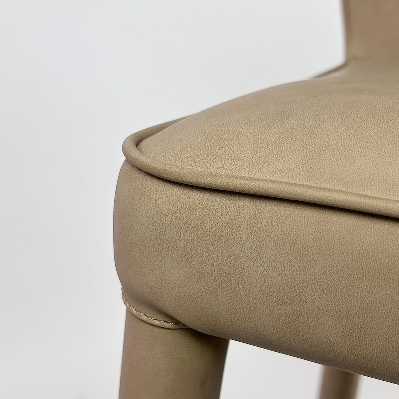 Extended Wingback Modern Leather Counter Stool