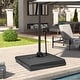 preview thumbnail 4 of 21, Heavy Duty Water Sand Fillable Patio Cantilever Offset Umbrella Base Stand with Wheels and Drag Rod