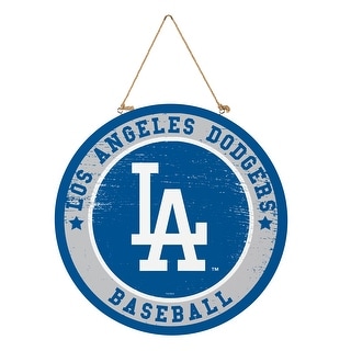 Los Angeles Dodgers Wooden Door Decor Wall Sign - Multi-Color