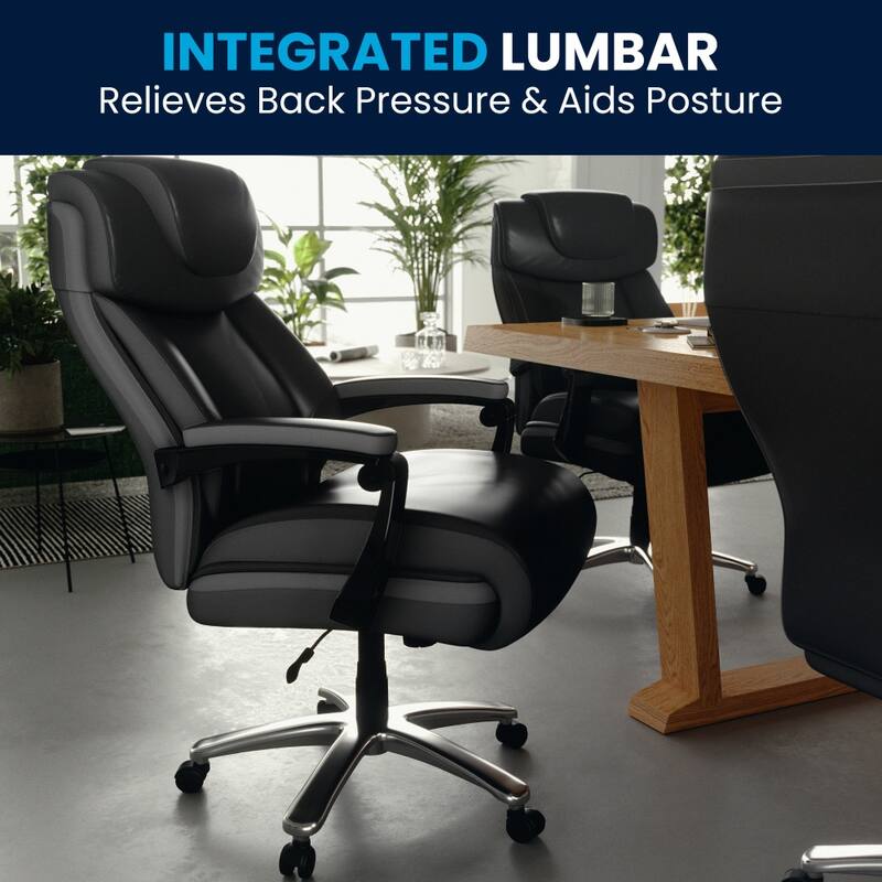 Big & Tall LeatherSoft Executive Swivel Ergonomic Office Chair