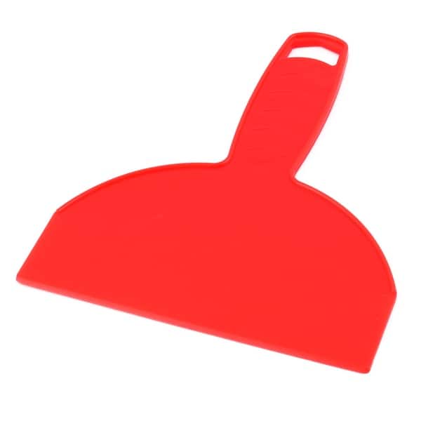 slide 2 of 4, Plastic Baking Tool Pizza Cream Cake Dough Pastry Butter Scraper Cutter Red