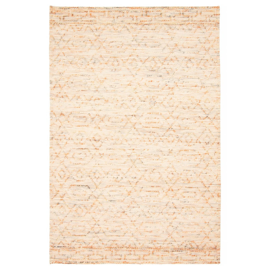 ECARPETGALLERY Braid weave Sienna Beige Wool Rug - 5'1 x 7'11